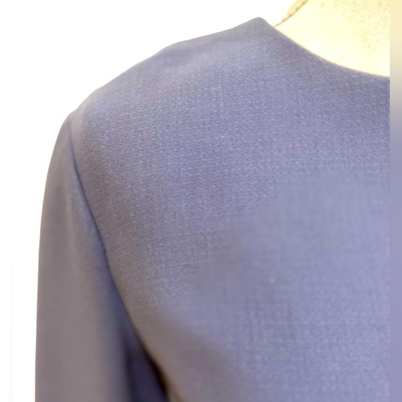 Vintage 90’s Chetta B lined lavender crew neck 3/4 sleeve trimmed mink sz 8 - Picture 5 of 10